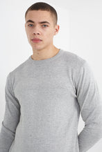 Load image into Gallery viewer, RIBBED SHOULDER DETAIL CREW NECK JUMPER
