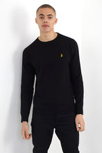 Load image into Gallery viewer, RIB SHOULDER DETAIL EMBROIDERED CREW NECK JUMPER
