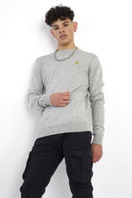 Load image into Gallery viewer, RIB SHOULDER DETAIL EMBROIDERED CREW NECK JUMPER
